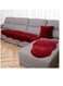 Baig 3Pcs Set, 1Pc Couch Carpet 180*60cm, 1Pc Half Couch Carpet 90*60cm, 1Pc Pillow With Filling 45*45cm, Soft Faux Fluffy Rugs Artificial Sheepskin Long Hair Carpet Floor Wool Fluffy Mat, Non Slip