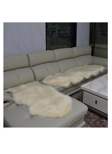 Baig 3Pcs Set, 1Pc Couch Carpet 180*60cm, 1Pc Half Couch Carpet 90*60cm, 1Pc Pillow With Filling 45*45cm, Imitation Wool