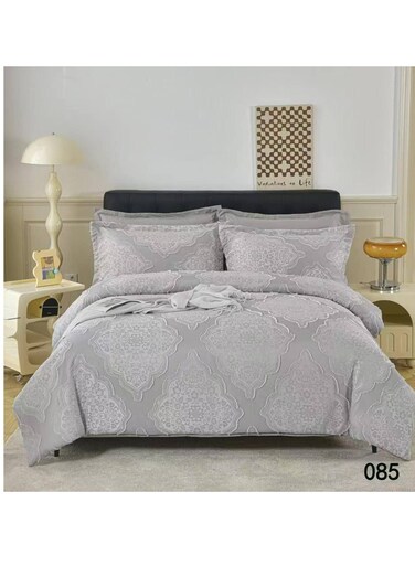 Generic Luxury 6-Piece Embroidered Comforter Set - King Size Bedding Set With Fitted Sheet &amp; Pillowcases, 220X240cm