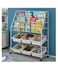 Baig Children's Toy Simple Storage Baby Photo Shelf Bookcase Iron Shelf Home Kindergarten Floor Multilayer Furniture Children Display