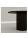 Baig Round Customize Dining Table Textured Cylinder Base/ Black