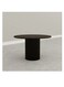 Baig Round Customize Dining Table Textured Cylinder Base/ Black