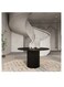 Baig Round Customize Dining Table Textured Cylinder Base/ Black