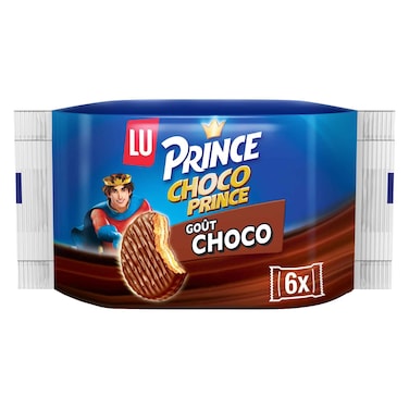 LU Prince Choco Prince Chocolate Covered Biscuit, 28.5g Pack of 6