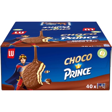 LU Prince Chocolate Covered Biscuit, 28.5g Pack of 40