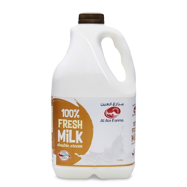 Al Ain Farms Double Cream Fresh Milk, 2L