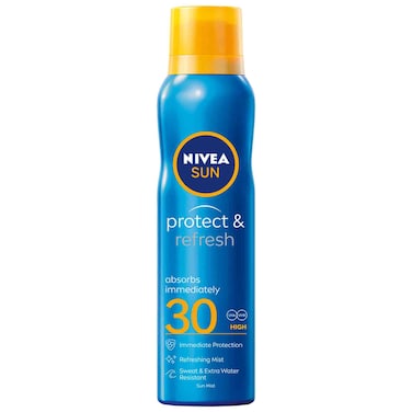 NIVEA SUN Spray Protect &amp; Refresh Water Resistant SPF 30 Spray 200ml