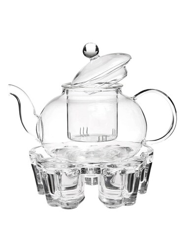 Art 850ml Borosilicate Glass Teapot with Infuser &acirc;&euro;&ldquo; Premium Blooming &amp; Loose Leaf Tea Server