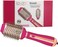 PrecisionWare Enzo EN-6216 Professional 2-In-1 Hair Straightener &amp; Hot Air Brush, Ionic Hair Dryer &amp; Styling Brush For Salon-Quality Results At Home - Intl Version - Pink