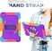 Case for Samsung Galaxy Tab A9 Plus 11 Inch with Screen Protector &amp; 360 Degree Swivel Kickstand &amp; Hand Shoulder Strap for Galaxy Tab A9+ 2023 Model (SM-X210/X216/X218), Purple