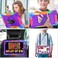 Case for Samsung Galaxy Tab A9 Plus 11 Inch with Screen Protector &amp; 360 Degree Swivel Kickstand &amp; Hand Shoulder Strap for Galaxy Tab A9+ 2023 Model (SM-X210/X216/X218), Purple