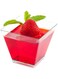2 Ounce Mini Kova Cups, 100 Square Small Appetizer Cups - Lids Sold Separately, Heavy-Duty, Seagreen Plastic Parfait Cups, Serve Mousse, Puddings, Or Samples, For Weddings Or Parties - Restaurantware