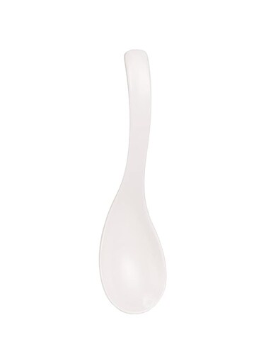 Dinewell Melamine White Serving Spoon, White, 9.75 Inch, Dws5014W ,1 Pc