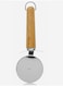Stainless Steel Pizza Cutter Wheel with Strong Wooden Handle &acirc;&euro;&ldquo; Sharp, Smooth &amp; Effortless Cutting Tool (22&Atilde;&mdash;7.5 cm)