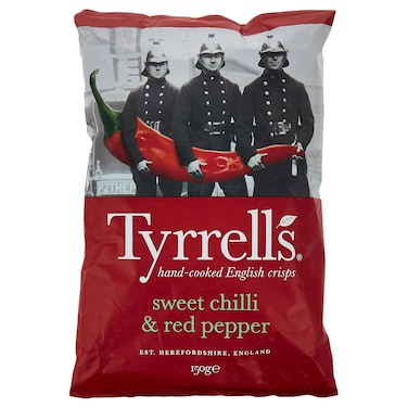 Tyrrells Sweet Chilli and Red Pepper Crisps, 150g