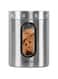 MILTON Steel Crispy 1000 Storage Jar, 1000 ml, Silver   Light Weight   Odour Proof   Dishwasher Safe   Air Tight   Single Walled   Easy to Clean   Kitchen Container