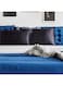 Simple Solid Standard Bedroom Pillow Case Silk Black 51x66cm