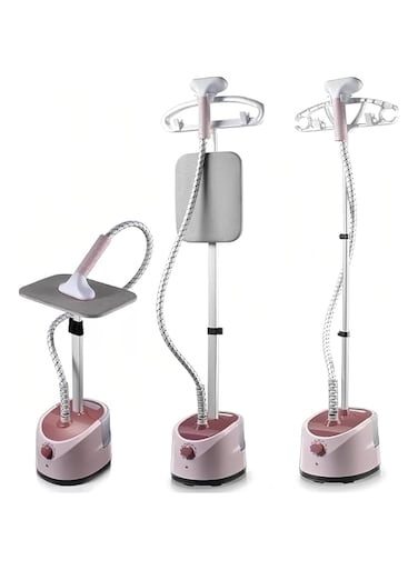 MOLOR Garment Steamer, 2000W Vertical Clothes Garment Steamer With Height Adjustable Ironing Board, 40 Second Heating Time, Heat Insulated Steam Hose