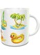 Impress Ceramic Coffee Mug with Hello Summer Design (White)