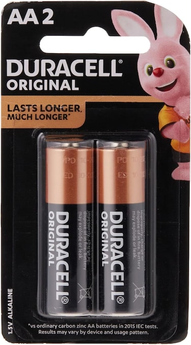DURACELL AA 2 BATTERIES DURACELL 1.5V ALKALINE