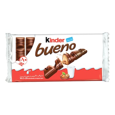 Kinder Bueno Milk Chocolate Bar, 20 Bars, 430g