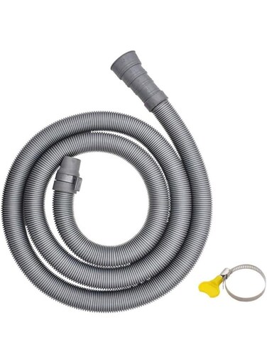 Atack-B Universal Washing Machine Drain Hose for 30/34/38/42 Mm Diameter Drain Hose with Hose Clamp?For Washing Machines, Dishwashers (3m)