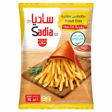 Sadia Thin Cut French Fries, 9mm, 1kg