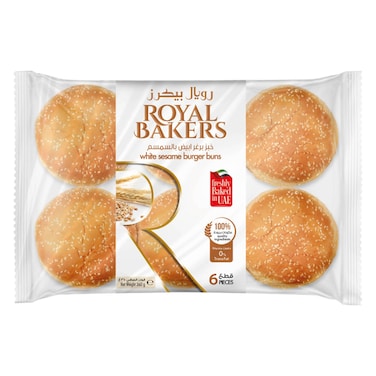 رويال بيكرز خبز السمسم الأبيض، صغير، 360 غرام