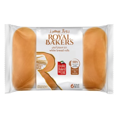 Royal Bakers White Bread Rolls, Medium, 260g