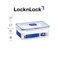 LocknLock 2.6L Rectangular Airtight Food Container with Divider - BPA-Free, Microwave, Freezer, and Dishwasher Safe