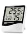 SKEIDO LCD Electronic Digital Temperature Humidity Meter Home Indoor Outdoor Thermometer Hygrometer Weather Station Clock HTC-1