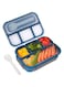 Kids Lunch Box, Adult Lunch Box, Bento Box Lunch Containers for Adults/Kids/Toddler, for School, Office 1300ML-4 Compartment Microwave &amp; Dishwasher &amp; Freezer Safe, BPA Free (Blue)