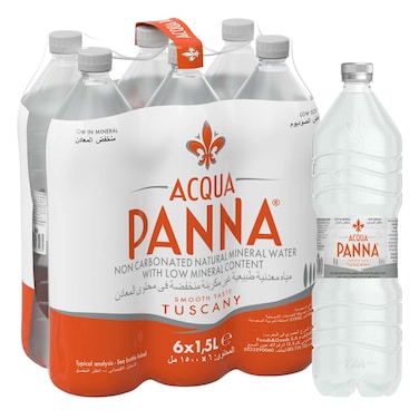 Acqua Panna Natural Mineral Water 1.5L Pack of 6