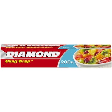 Diamond Cling Wrap Clear 200ft 1 PCS