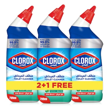 Clorox Toilet Cleaner Fresh Scent, 709ml Pack of 3