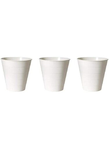リス FNISS IKEA Trash Can Bin (White) - Set of 3 Bins