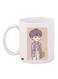 Cartoon Boy Printed Coffee Mug White/Beige/Purple