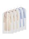 Emand Garment Covers Bag Anti-moth Clothes Protection,[120 * 60cm][5Pack][PEVA Moth-Proof] Breathable Foldable Washable for Storage Long Dress Dance Costumes Clothes Covers Bag (XL)