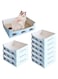 Excefore Disposable Litter Boxes for Cats, 10 Pack Foldable Waterproof Travel Litter Tray, Portable Cardboard Liner Cat Litter Tray for Cat Small Pet Indoor Outdoor Travel (15.4 x 11.4 x 4.72 inches)