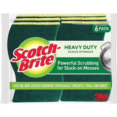 Scotch-Brite Heavy Duty Scrub Sponges 6 PCS