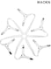 Adjustable Elastic Fitted Sheet Straps , Crisscross Bed Sheet Fasteners Suspenders , Bed cover anti slip hexagonal fixing clip , Fit Round and Square Mattresses ,Equipped with anti marking rubber pad ( White) .