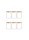 6-Piece Food Storage Glass Jar with Bamboo Airtight Lid Clear 750ml