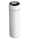Insulated Temperature Display LCD Touch Screen Stainless Steel Vacuum Bottle White 24x7x7cm