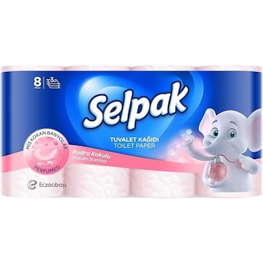 Selpak Toilet Paper Spa With Scent Powder 8 Rolls