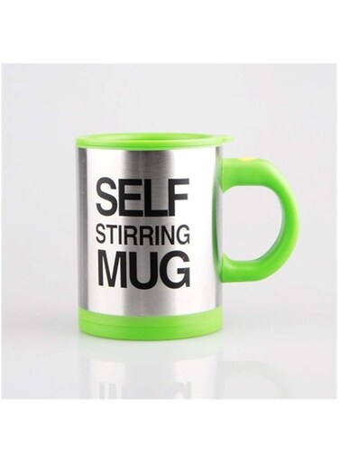 XBBH 400ml Automatic Self Stirring Mug Coffee Milk Mixing Stainless Steel Thermal Cup Electric Lazy Double Insulated Smart Star (Capacity : 400ml, Color Green)