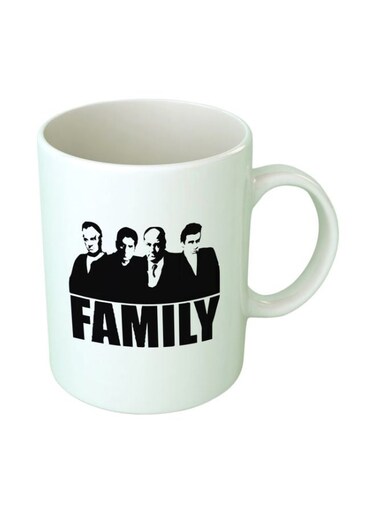Supranos Printed Coffee Mug White/Black