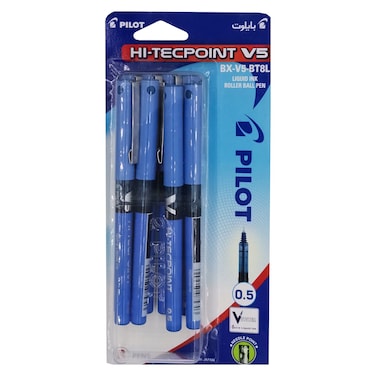 Pilot Hitecpoint V5 Liquid Ink Rollerball Pen 0.5mm 8 PCS