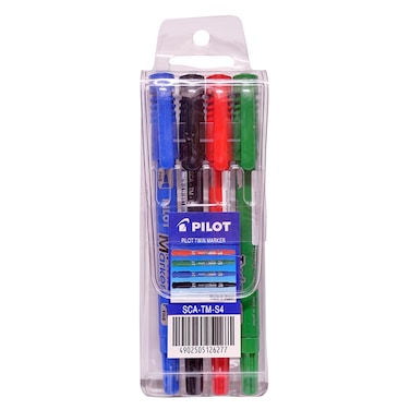 بايلوت توين قلم برأس مزدوج 6 قطع