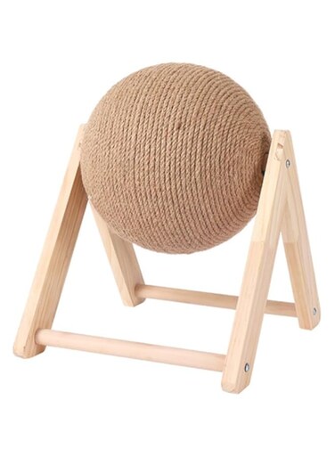 TOMVAES Pet Toy Cat Grinding Claw Toy Funny Toy Rabbit Scratch Rotating Ball Scratching Board Kitten Grinding Claw Toy Cat Scratchers for Indoor Cats Bunny Scratcher Ball Bunny Chewing Toy