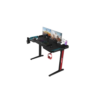 RGB Gaming Desk with Remote Control Lighting &amp; Cup Holder &ndash; 120 cm